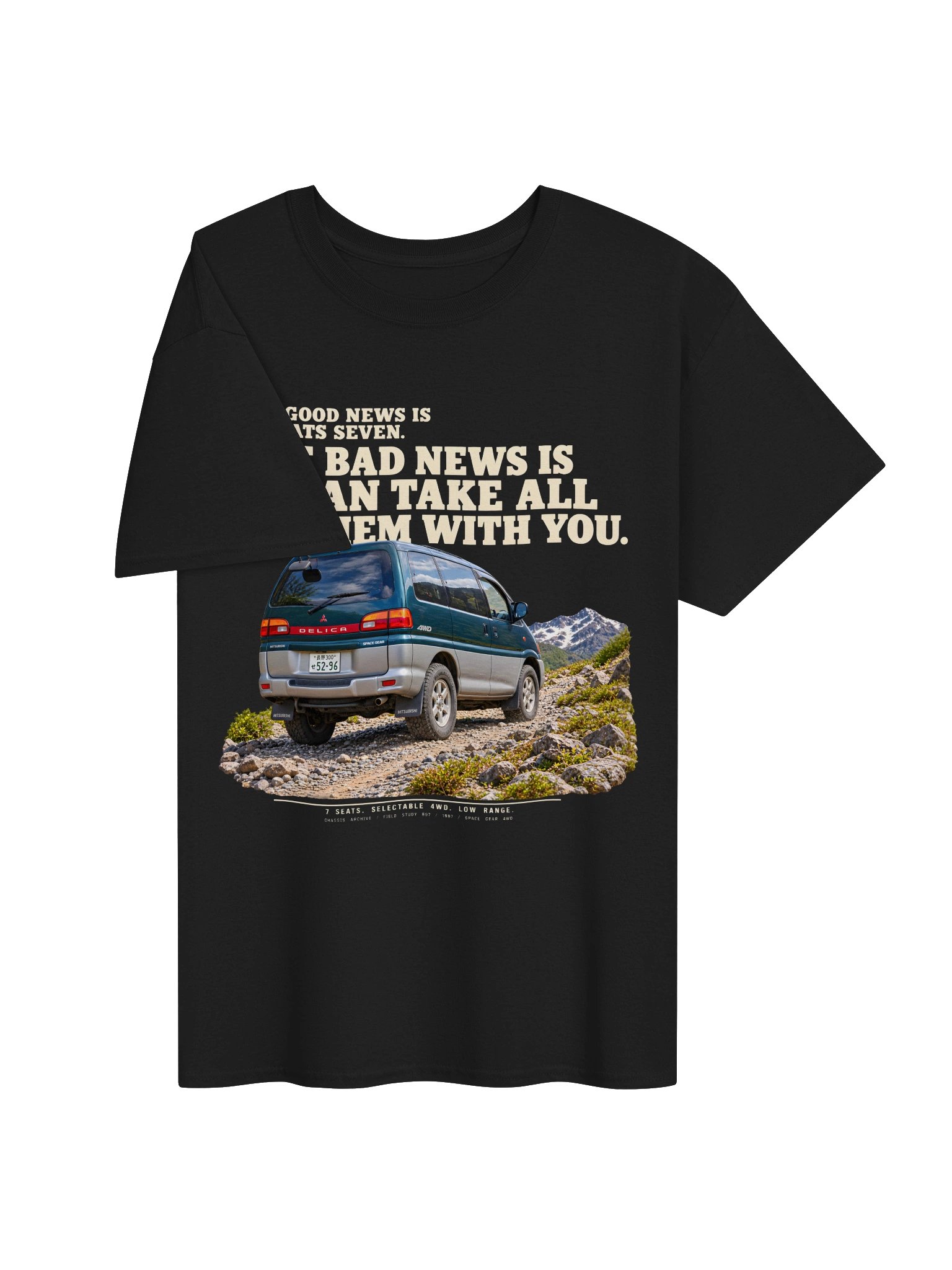 Take Everyone: 1997 Mitsubishi Delica Space Gear 4WD Tee product image (18)