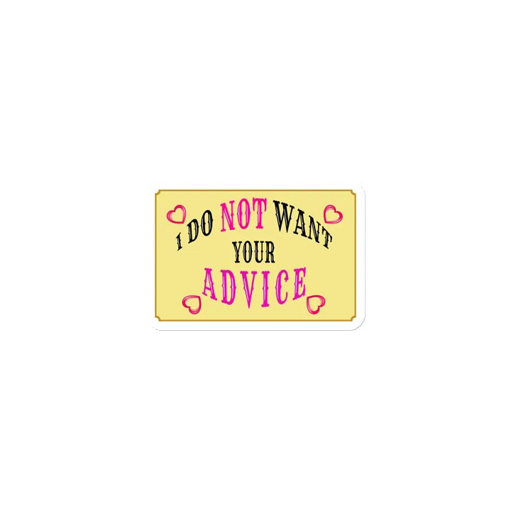 No Advice Magnet product image (1)