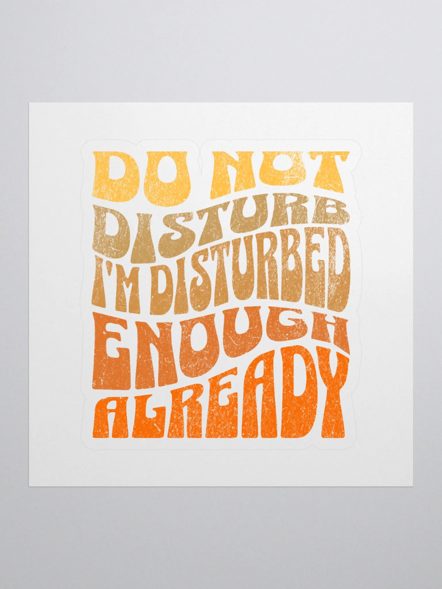 Disturbed Vibes Kiss Cut Stickers product image (1)