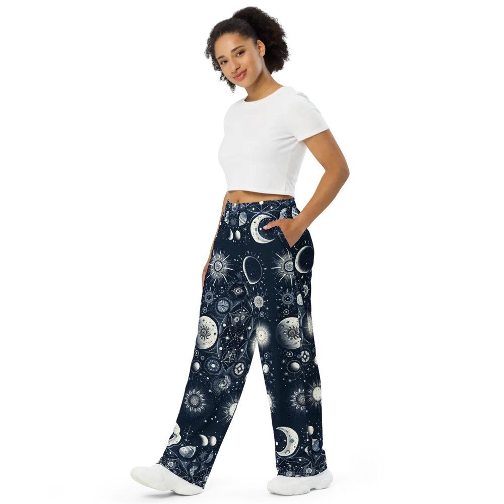 All-Over Print Unisex Wide-Leg Pants product image (4)