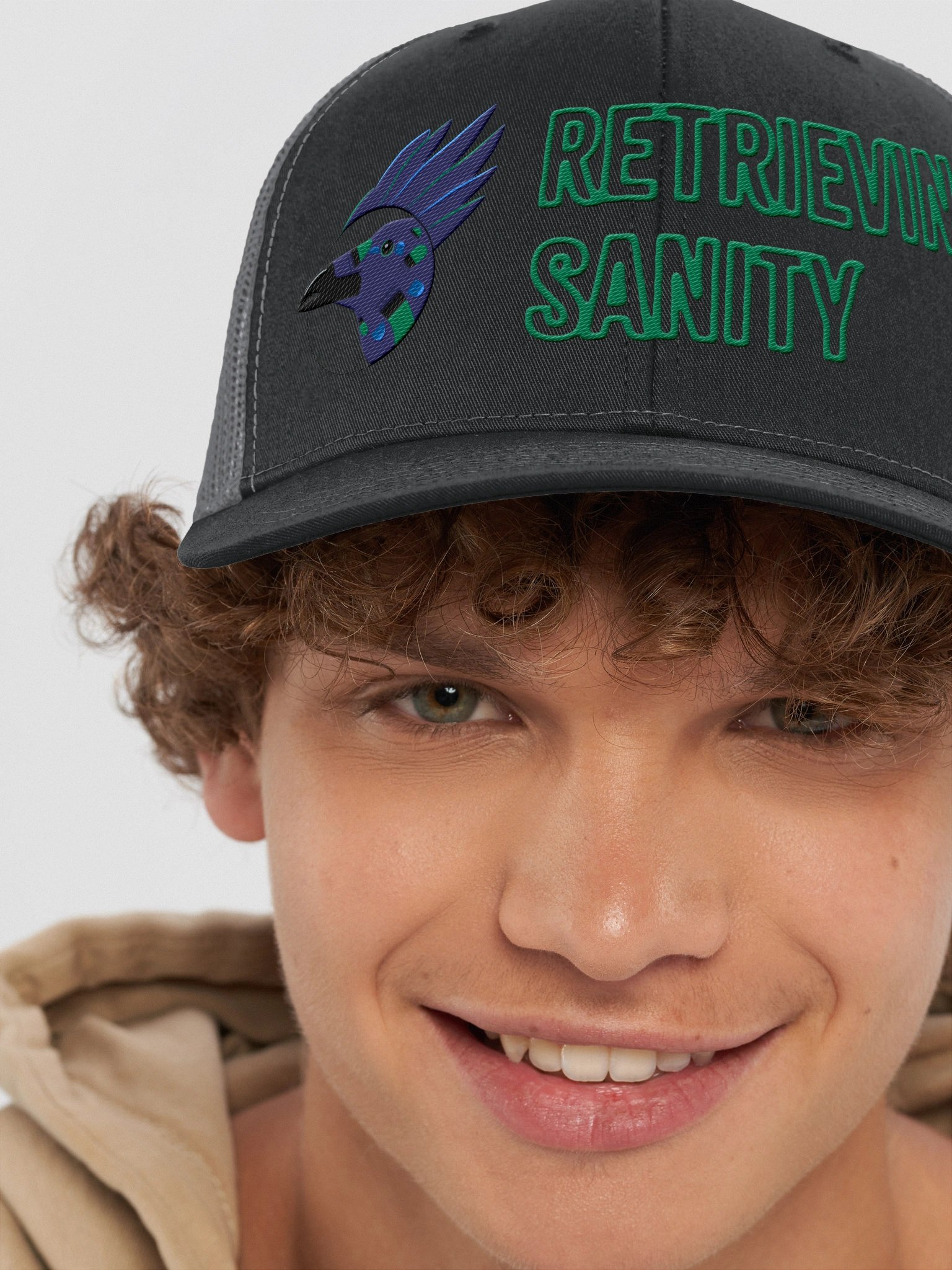 Retrieving Sanity Crow Trucker Hat product image (8)