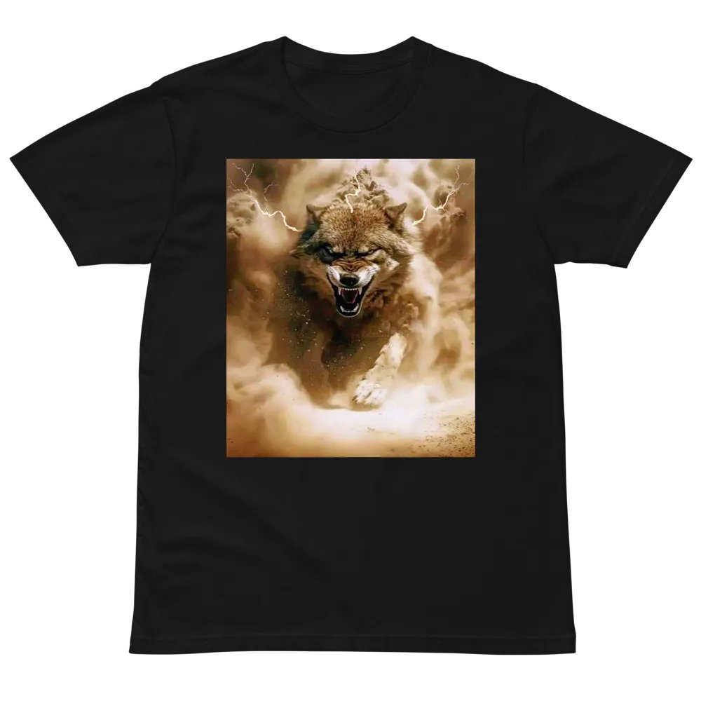 Thunderous Storm Wolf Unisex Tee product image (2)