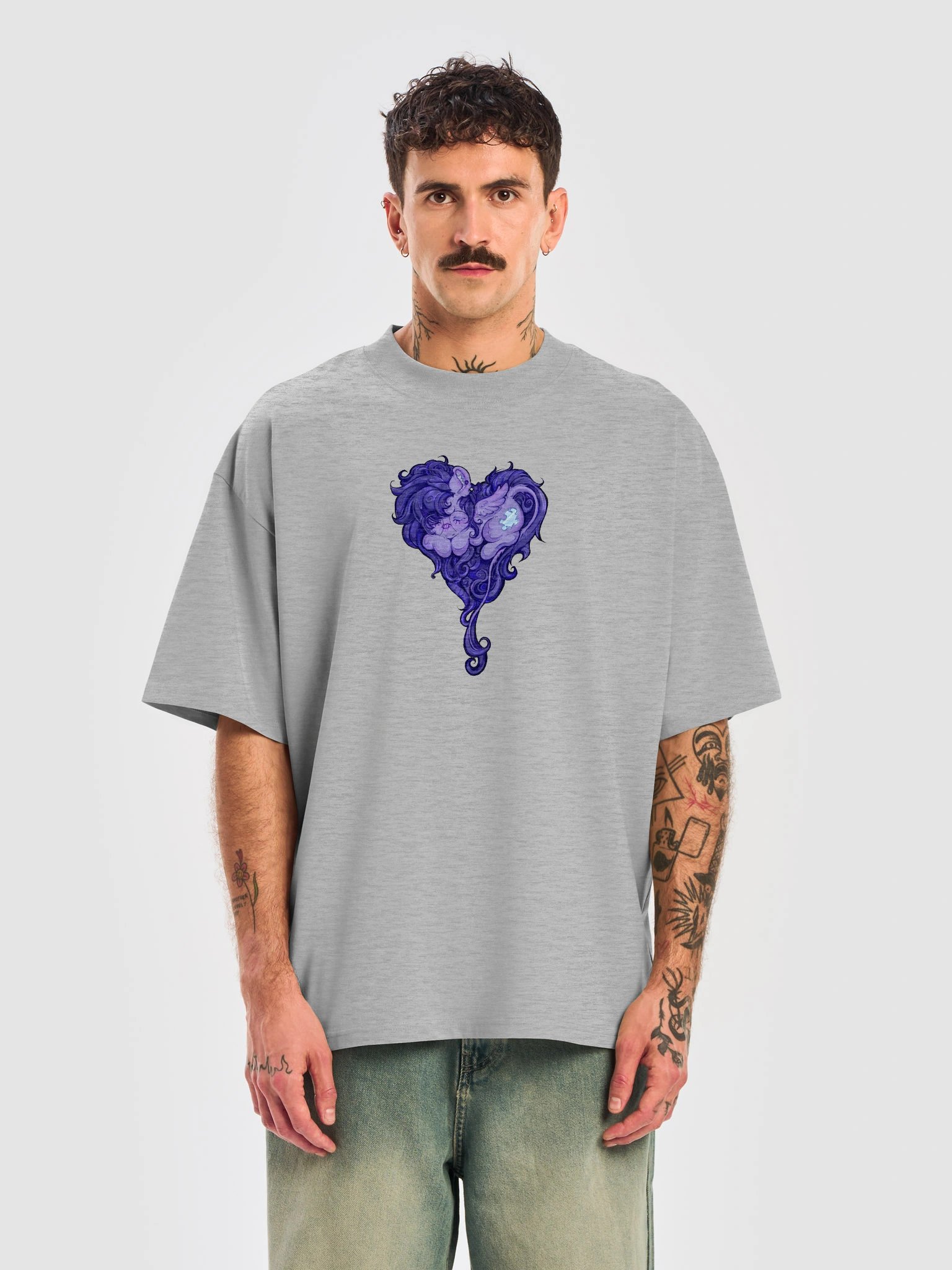 Lulamoon Heart Oversized Shirt product image (21)