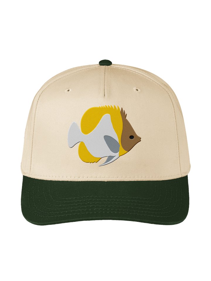 Pyramid Butterflyfish Embroidered Mid-Profile Baseball Cap | Saltwater Reef Fish Hat product image (9)