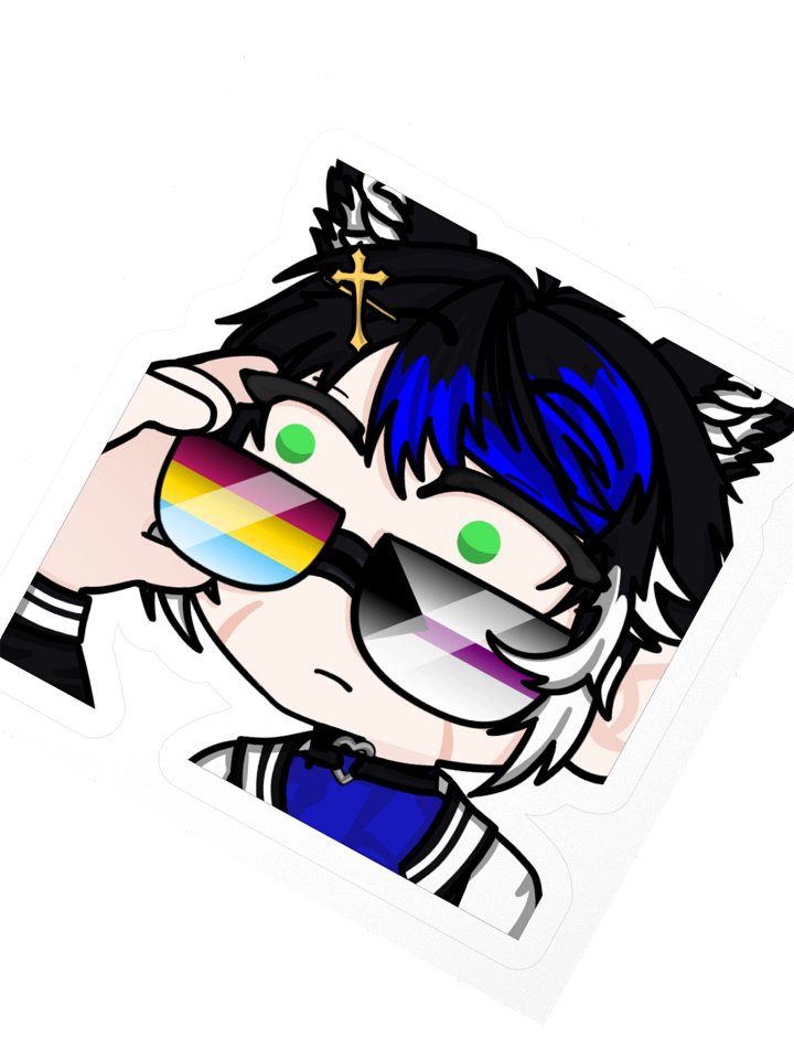TalonTheArchivist Demi Pan Glasses Pride Sticker product image (2)