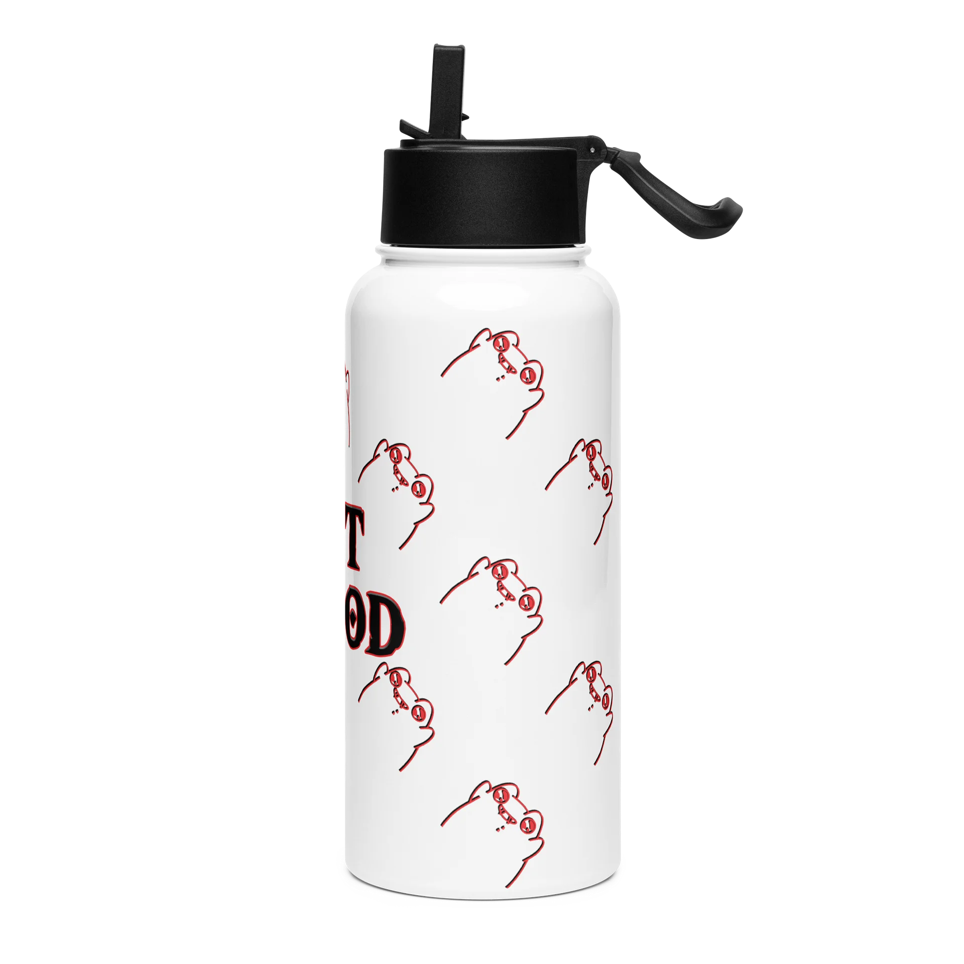 NOT BLOOD Stainless Steel BOTTLE WITH STRAW LID product image (3)