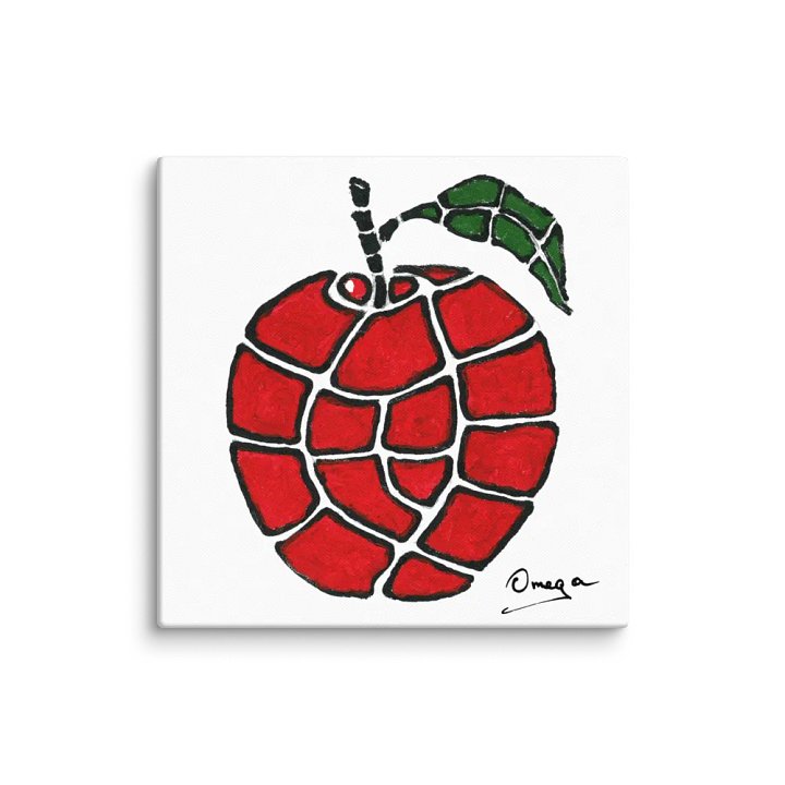 Apple | Original Hand Painted | Canvas (in) | The Omega Collection product image (2)