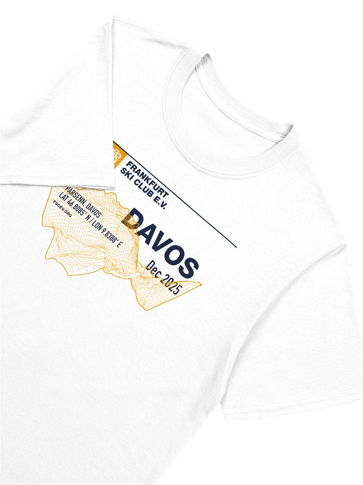 Davos / Parsenn Coordinates white (front only print) product image (2)
