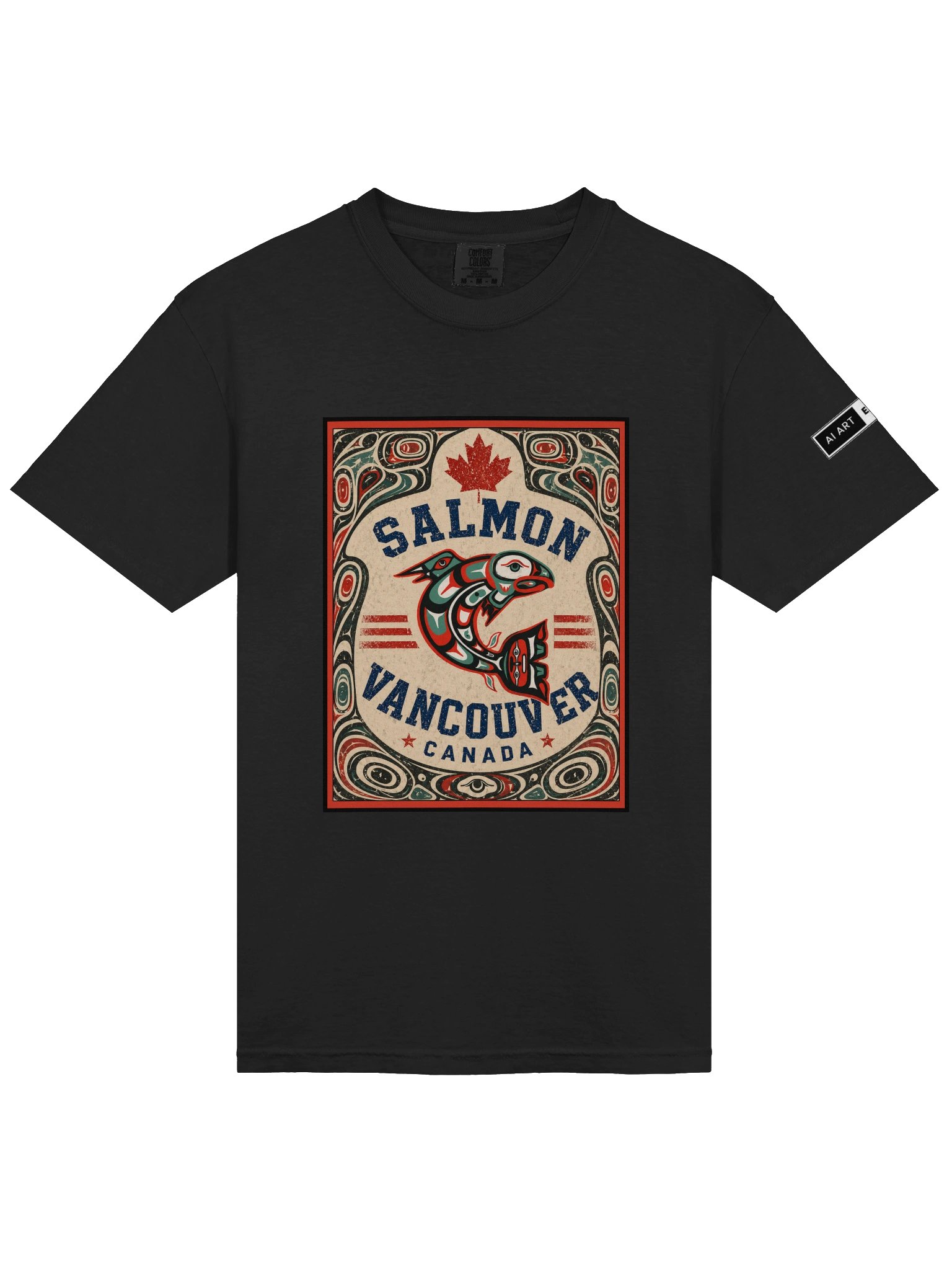 "HAIDA SALMON VANCOUVER" 100% cotton T-shirt product image (1)