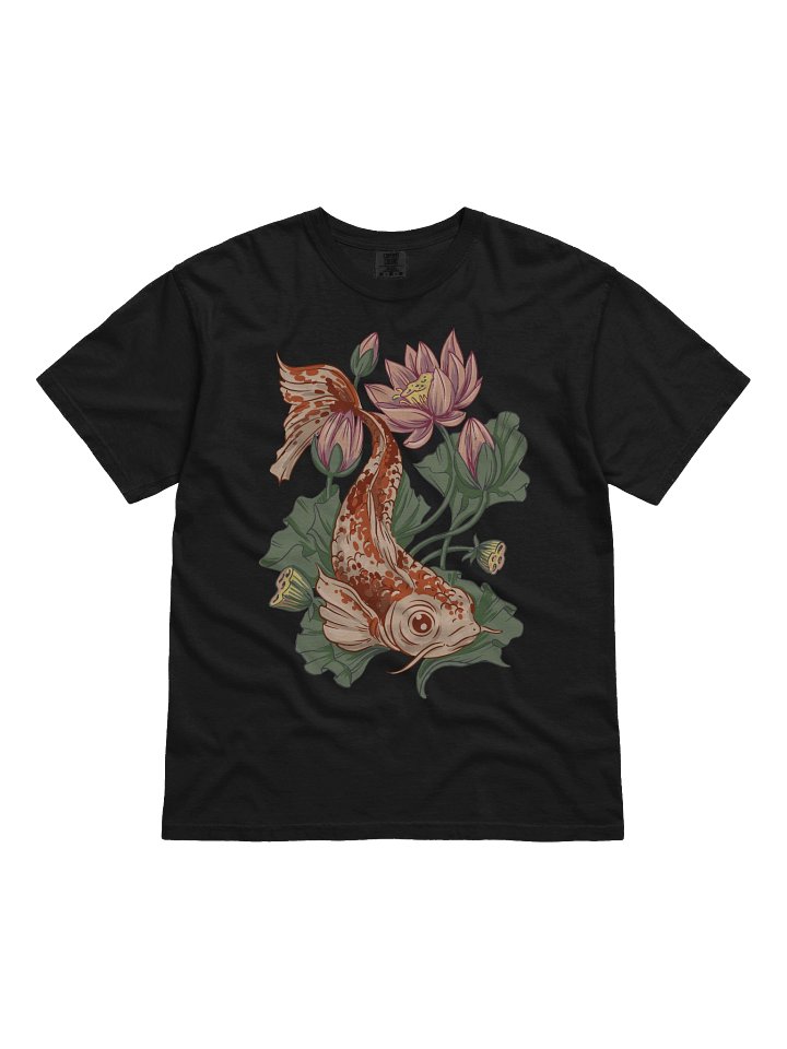 Cottagecore Koi Fish Lotus Shirt – Vintage Koi Floral Tee, Japanese Nature Aesthetic product image (1)