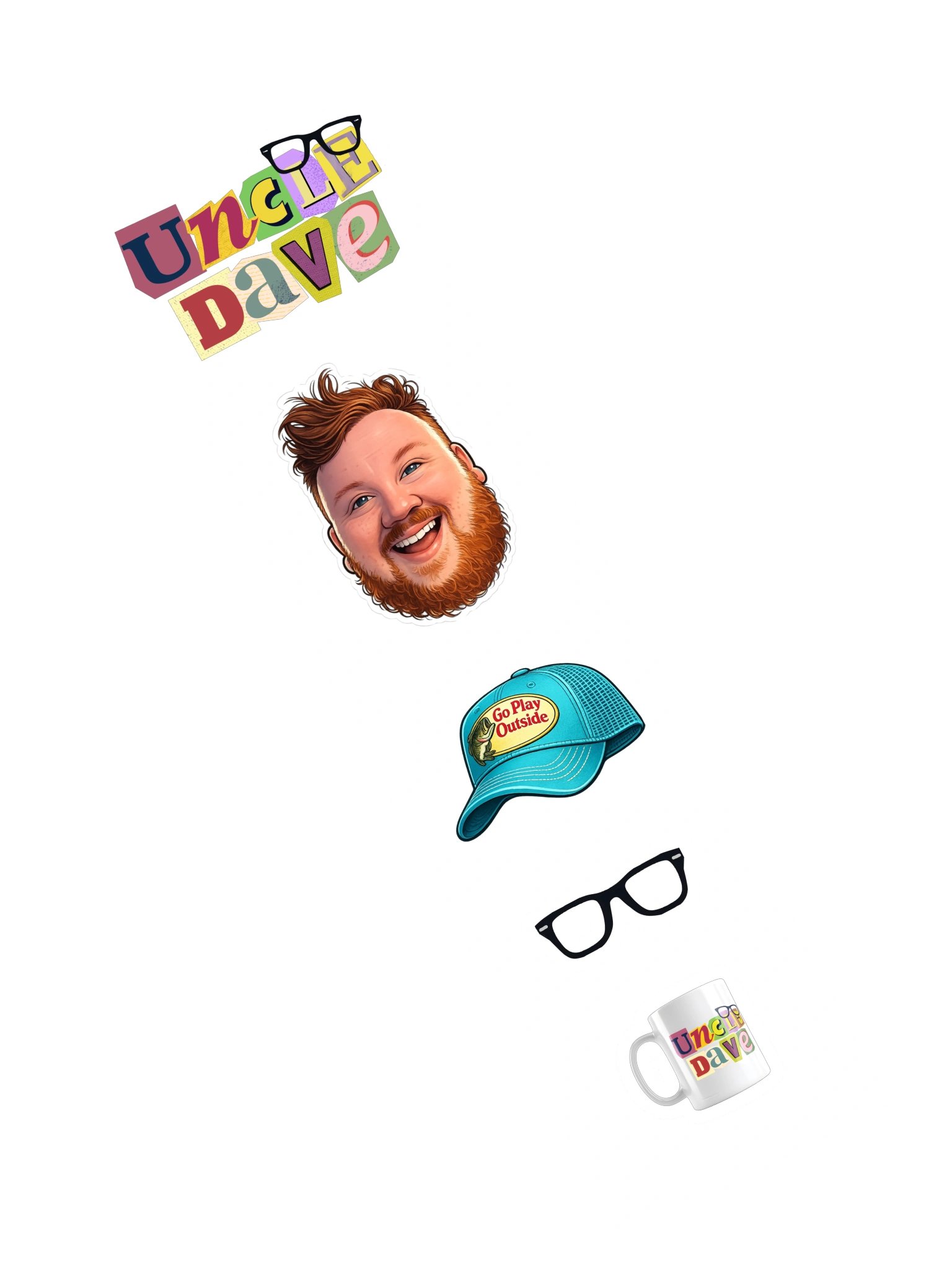 Uncle Dave Sticker Set product image (2)