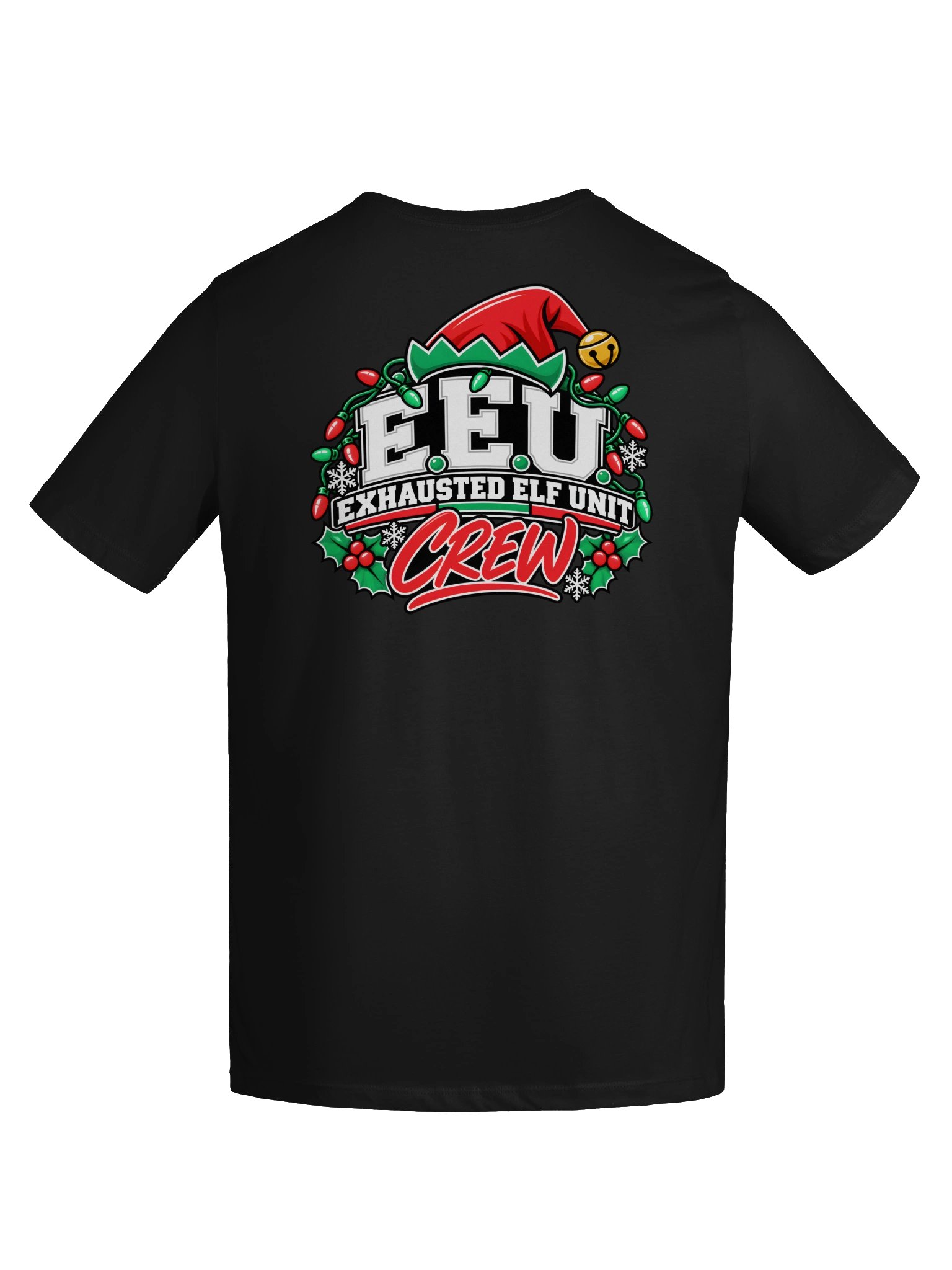 Exhausted Elf Unit Crew Women's Relaxed-Fit Tee | Black product image (9)
