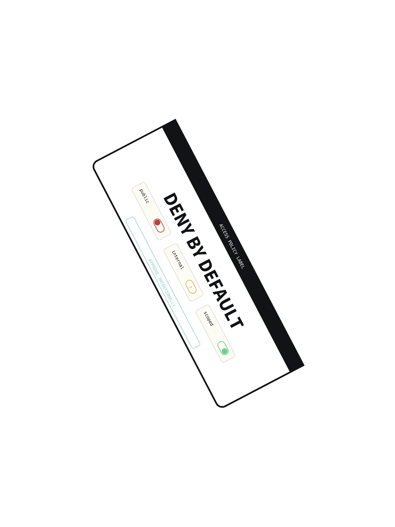 Deny By Default Sticker product image (2)