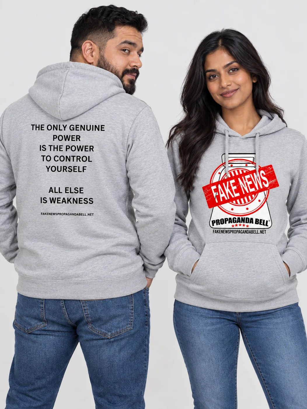 The Only Genuine Power Is The Power To Control Yourself All Else Is Weakness - Unisex Heavy Blend™ Hooded Sweatshirt