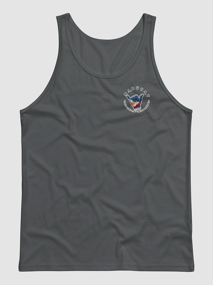 MABUHAY THE ALOHA OF THE PHILIPPINES MEN'S TANK TOP - SHAKA HANG LOOSE VIBES, SMALL FRONT LOGO, LARGE BACK LOGO product image (3)