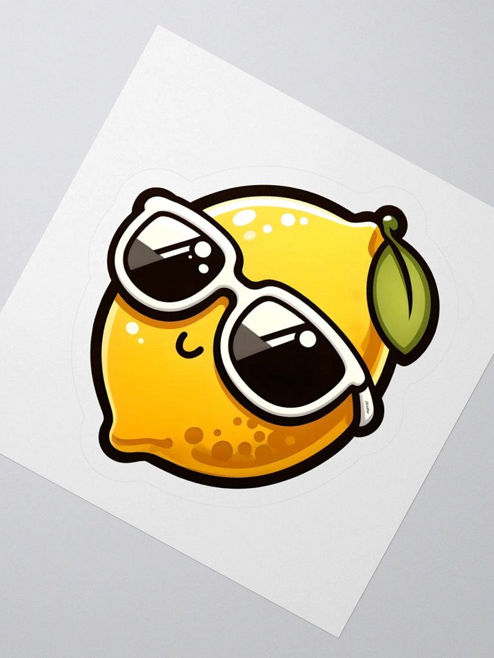 Cool Lemon Wearing Sunglasses Sticker product image (4)
