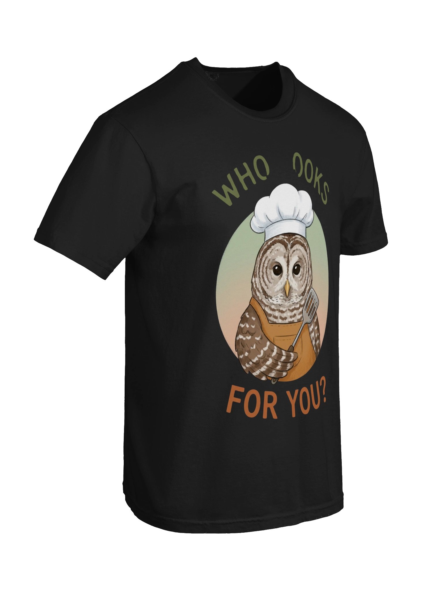 Who Cooks for You Owl Bird Pun Chef Cute Cooking Graphic T-Shirt product image (30)