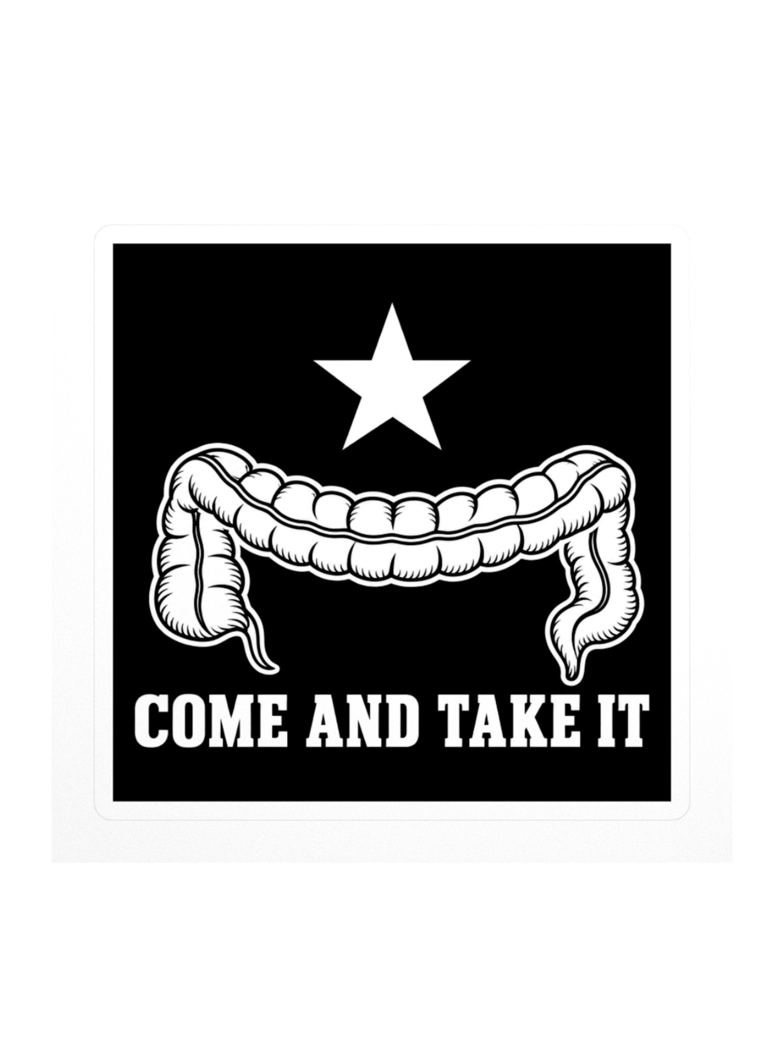 Come and Take It — Colon Flag Sticker (Black) product image (1)