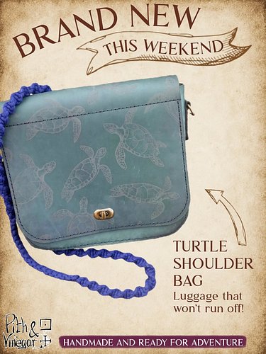 New on the stall this weekend, a hand-stitched turtle crossbody bag.

Decorated with a laser-cut turtle design and finished o...