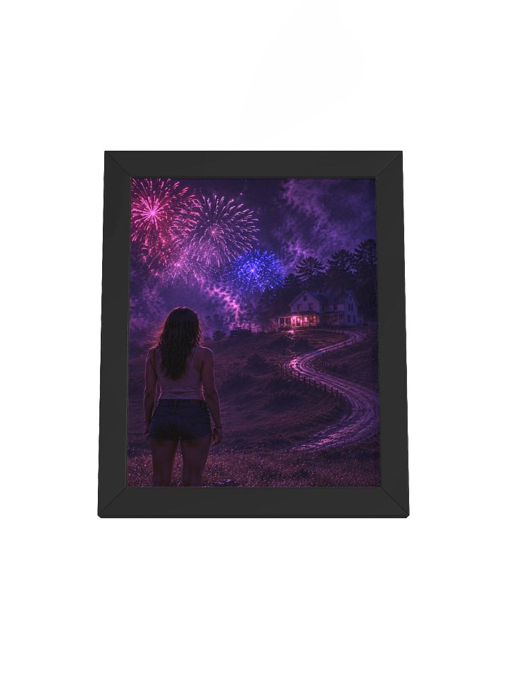 FRIGHTFUL FIREWORKS FRAMED PRINT product image (1)