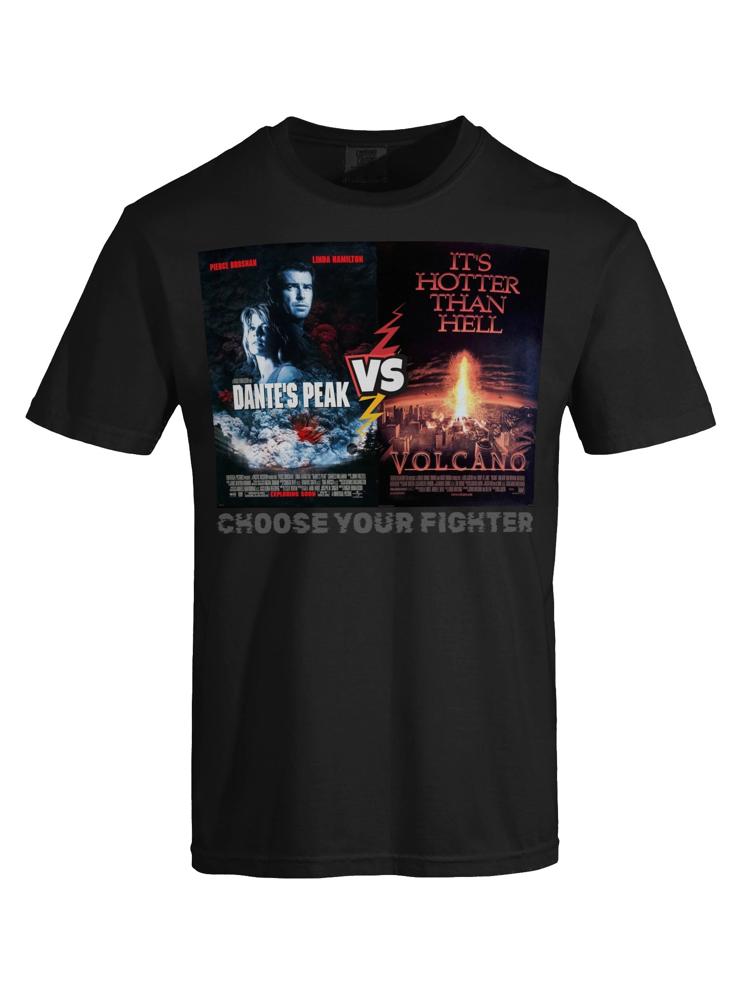 Dante's Peak vs. Volcano Choose Your Fighter T-Shirt product image (8)