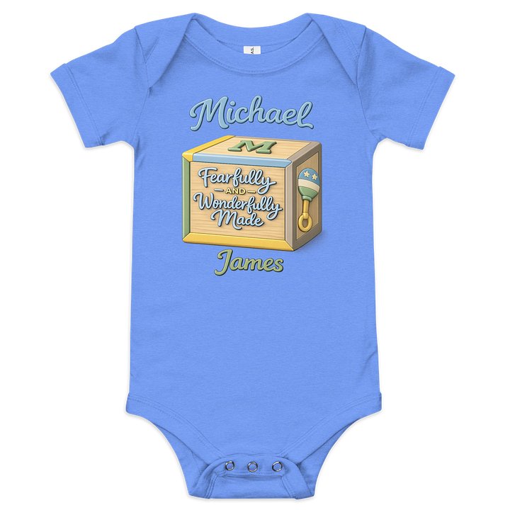Fearfully and Wonderfully Made Personalized Baby Onesie product image (5)