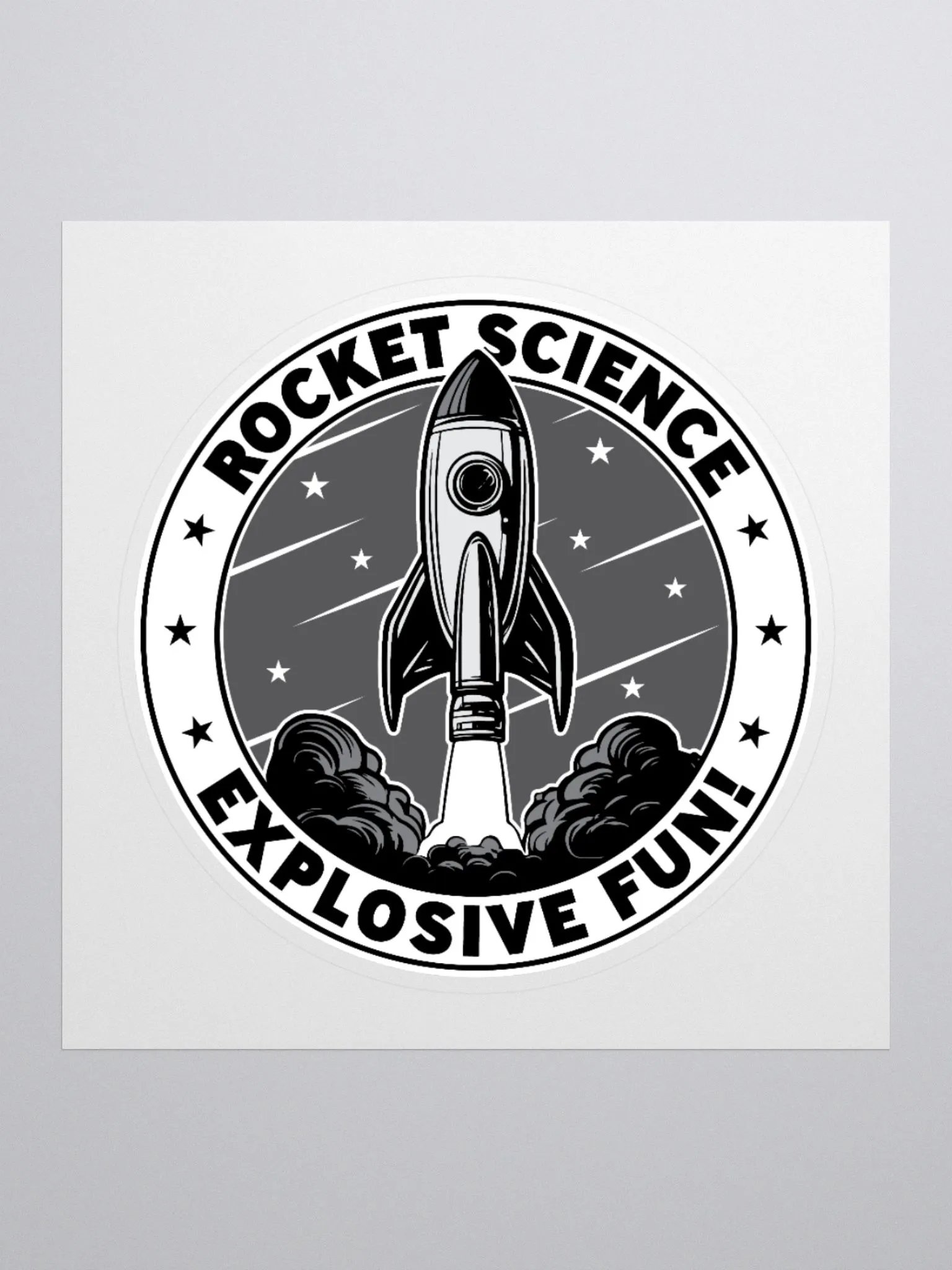 Rocket Science: Explosive Fun Sticker for Science Lovers product image (1)