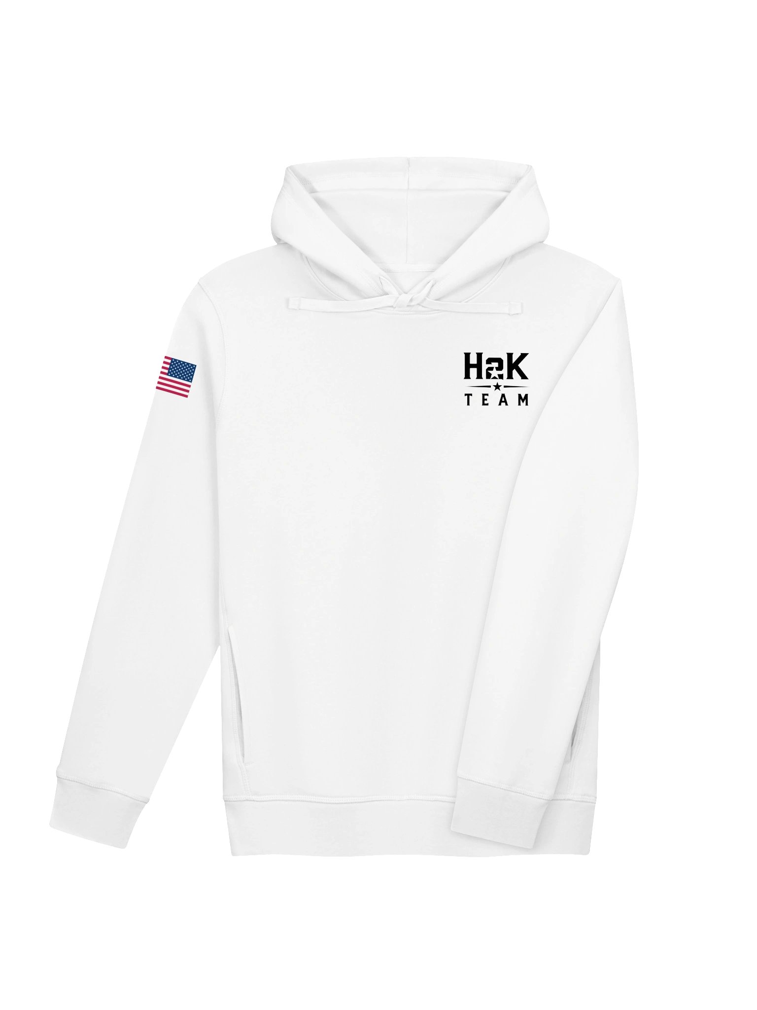 H2K Team | Unisex Organic Side Pocket Hoodie - White product image (4)