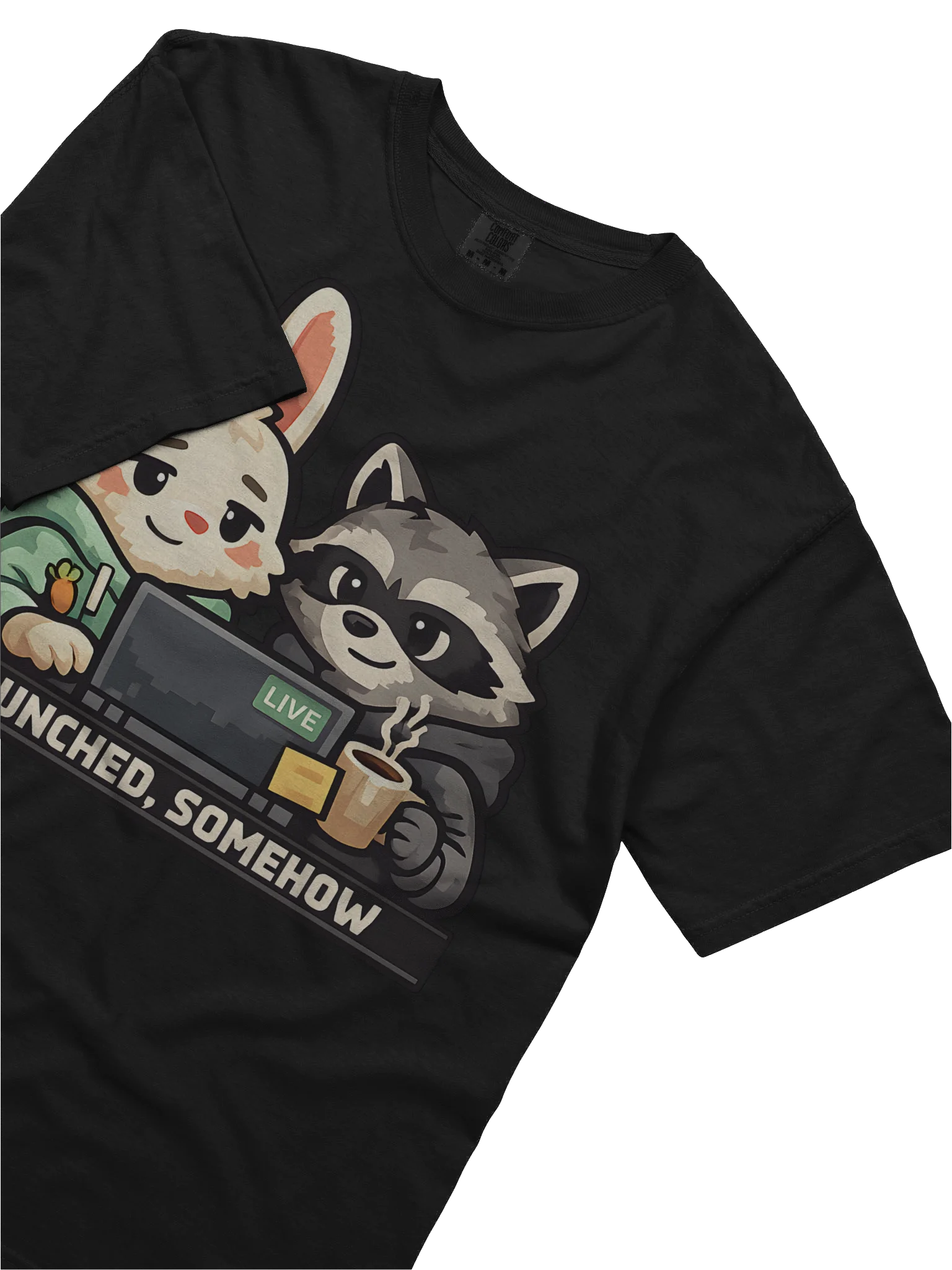 Launched, Somehow Rabbit & Raccoon T-Shirt product image (5)