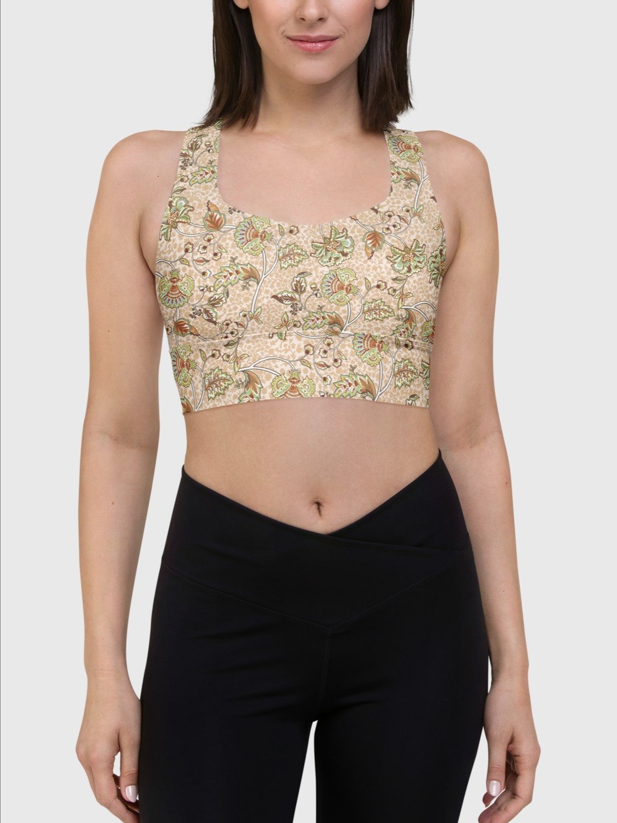 High-Impact Bra "Elegant Neutral Beige Chintz" product image (5)