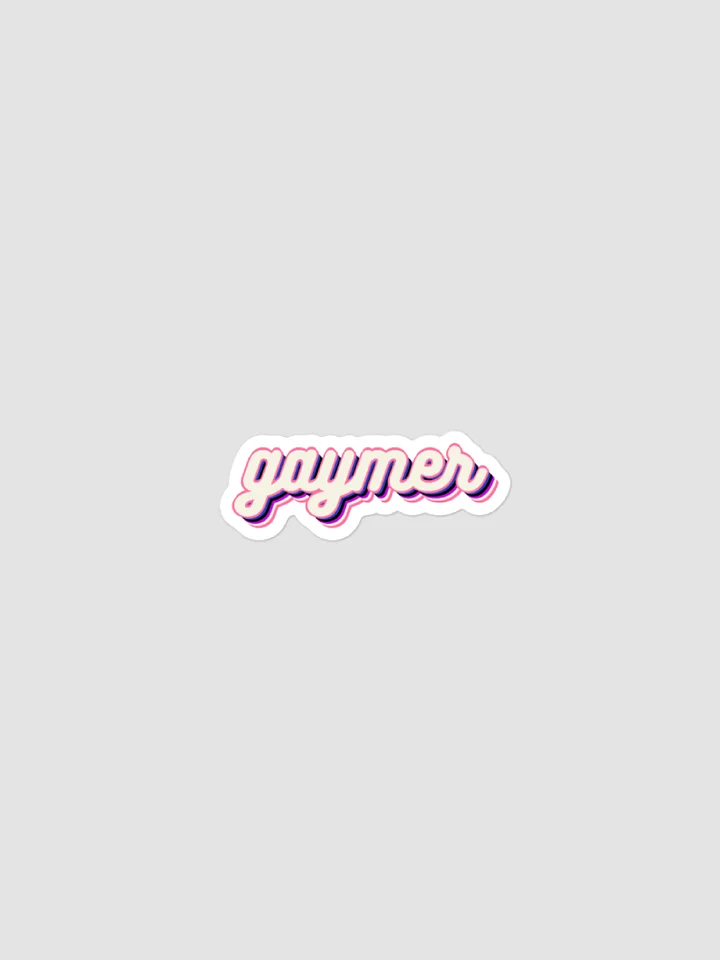 GAYMER STICKER - GENDERFLUID PRIDE product image (1)