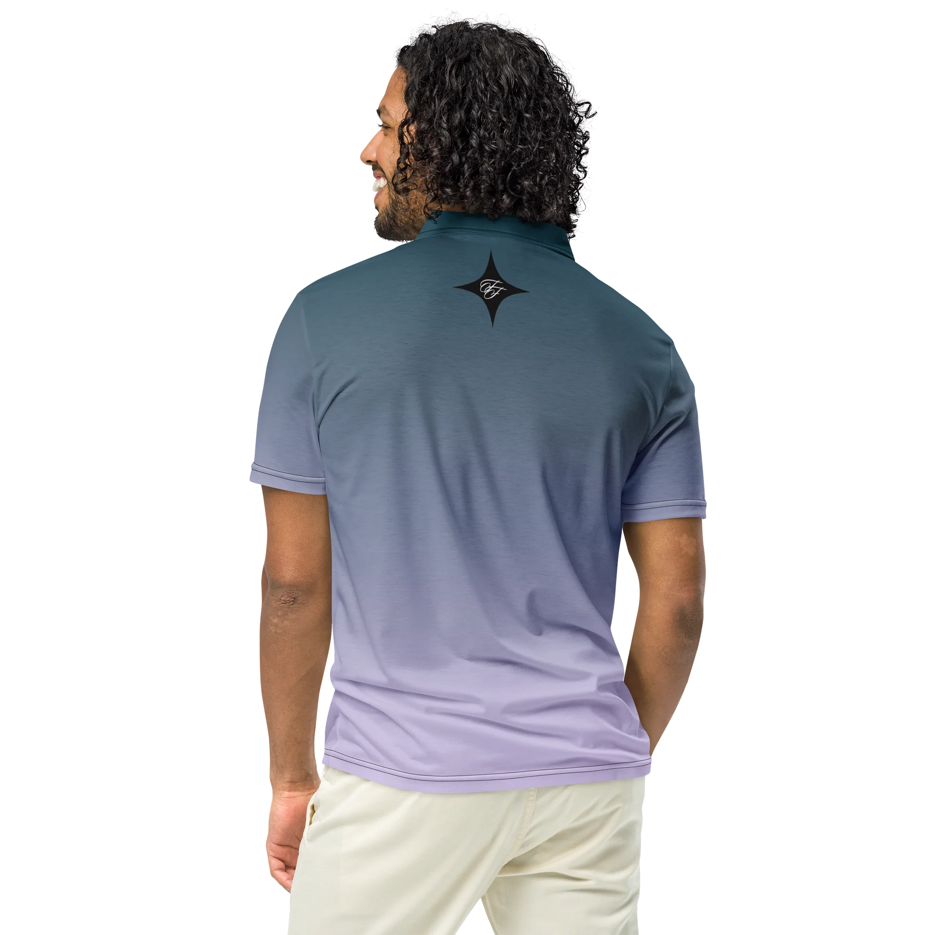 F&F Script Fade Low Slim Fit Polo Shirt product image (5)