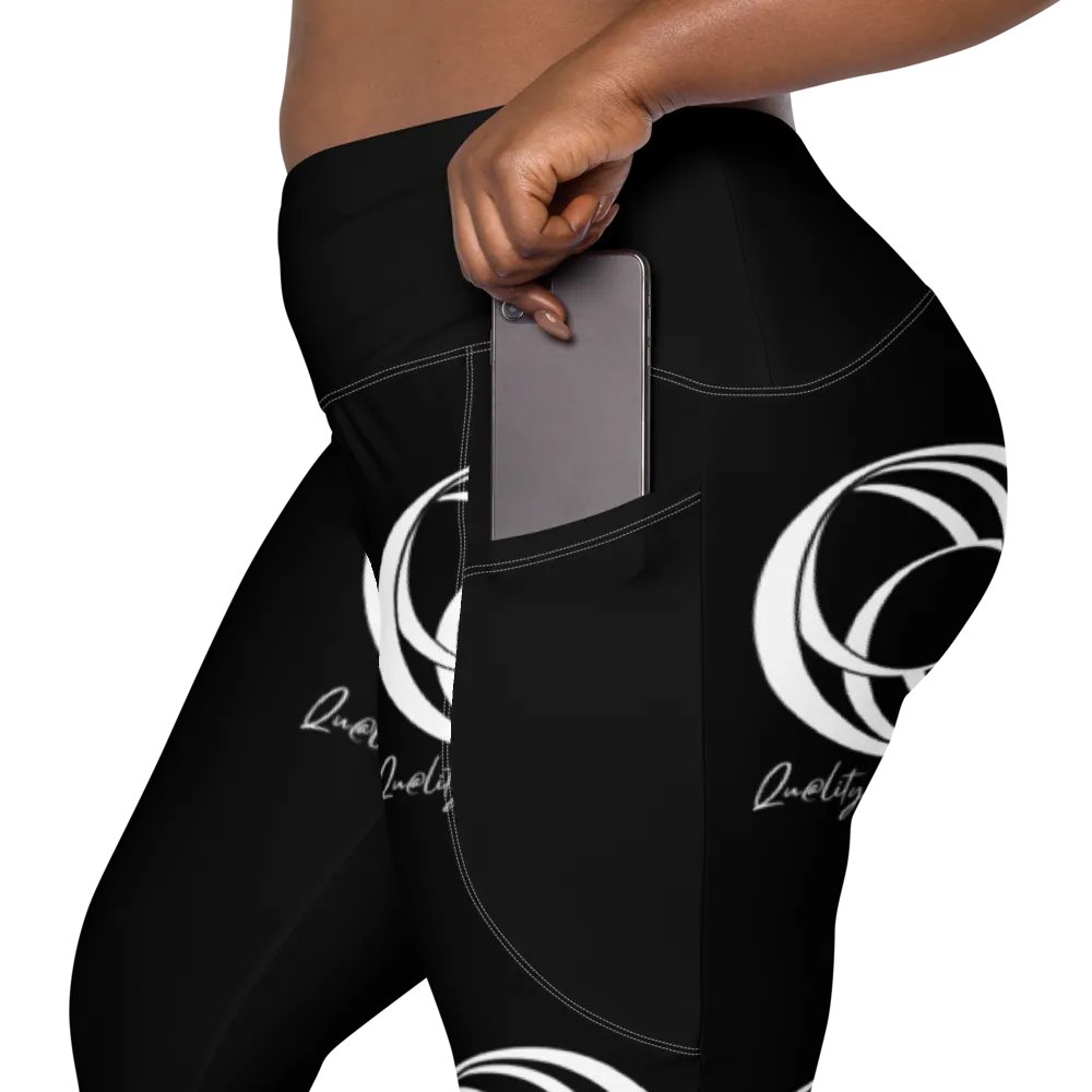All Over Women's Leggings (Black) product image (4)