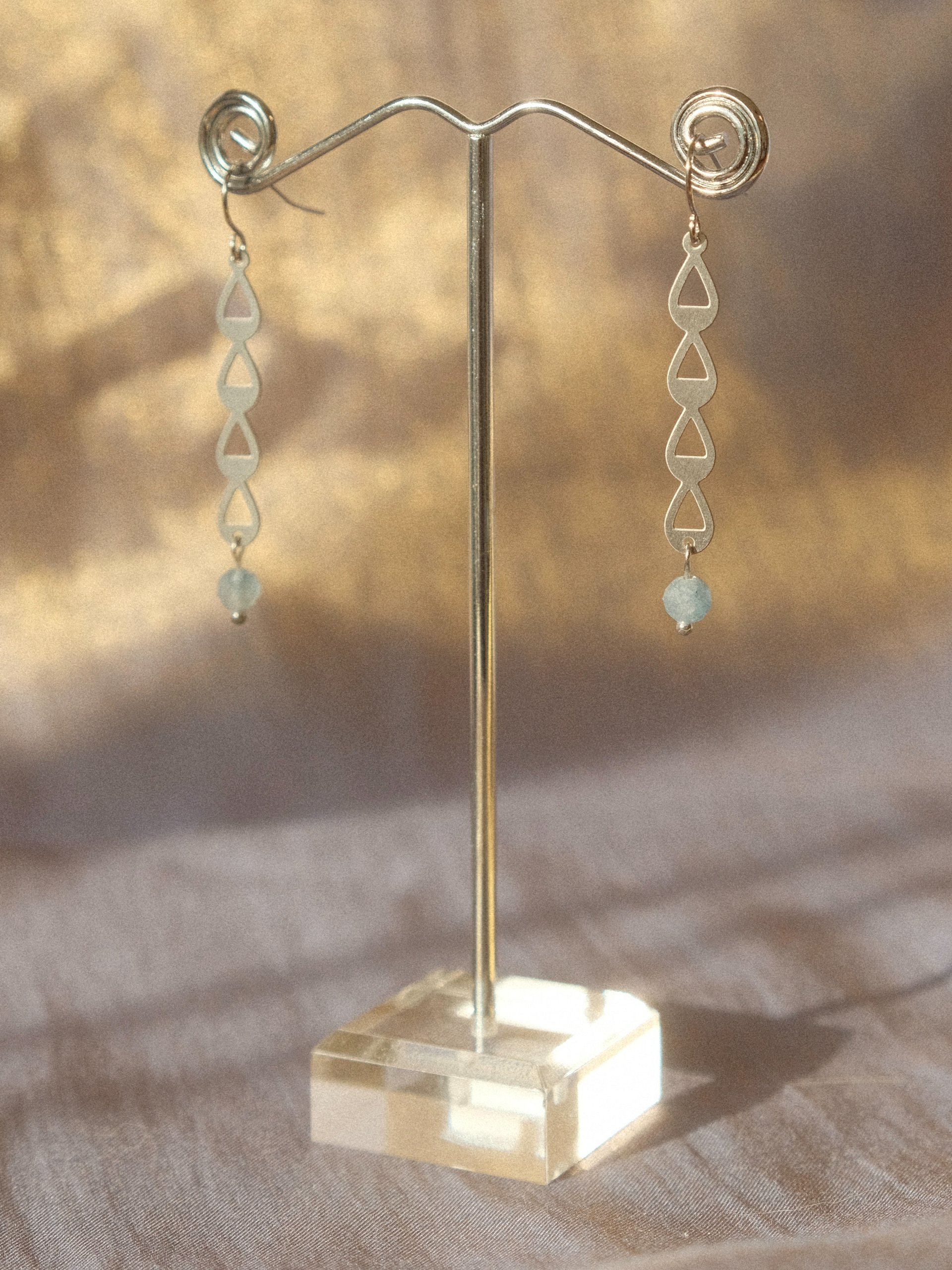 Kyanite Water Drop Earrings product image (6)