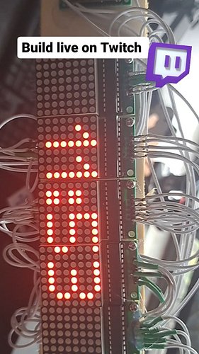 Dieses 8×8 Dot Matrix Display wurde in mehreren streams Gebaut. Es besteht aus  5 von den 8×8 Dot Matrixen , einem Nodemcu Es...
