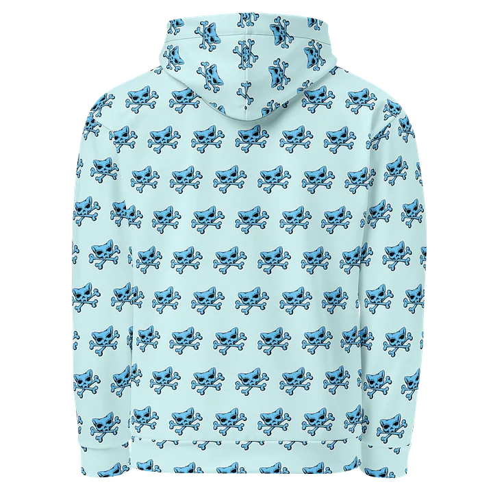 (Light Mode) Blue Kat Skull Hoodie product image (2)