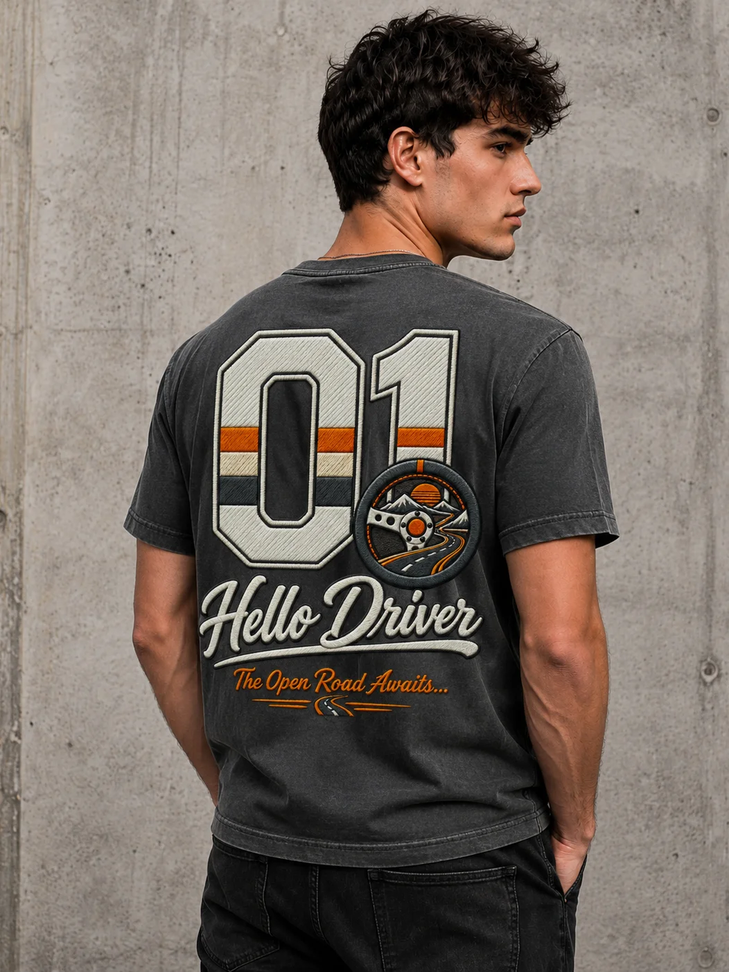 Hello Driver – Vintage Open Road Car T-Shirt product image (106)