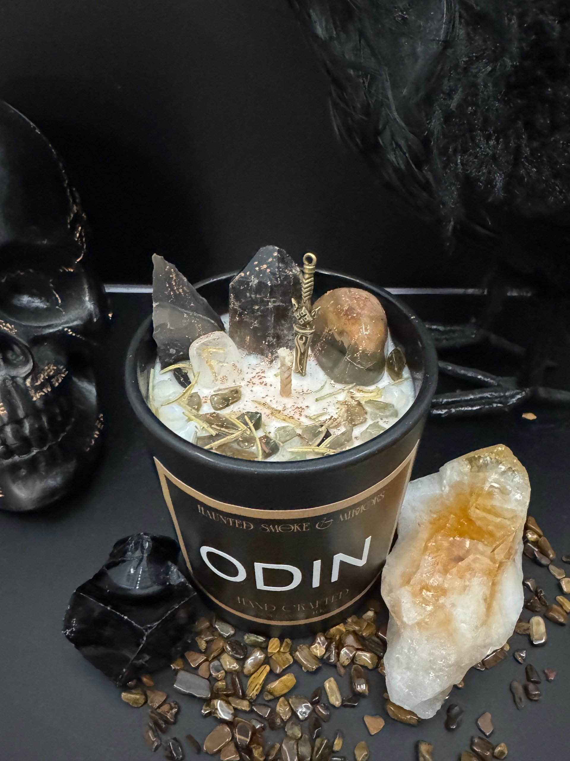 Odin Crystal Deity Candle product image (2)