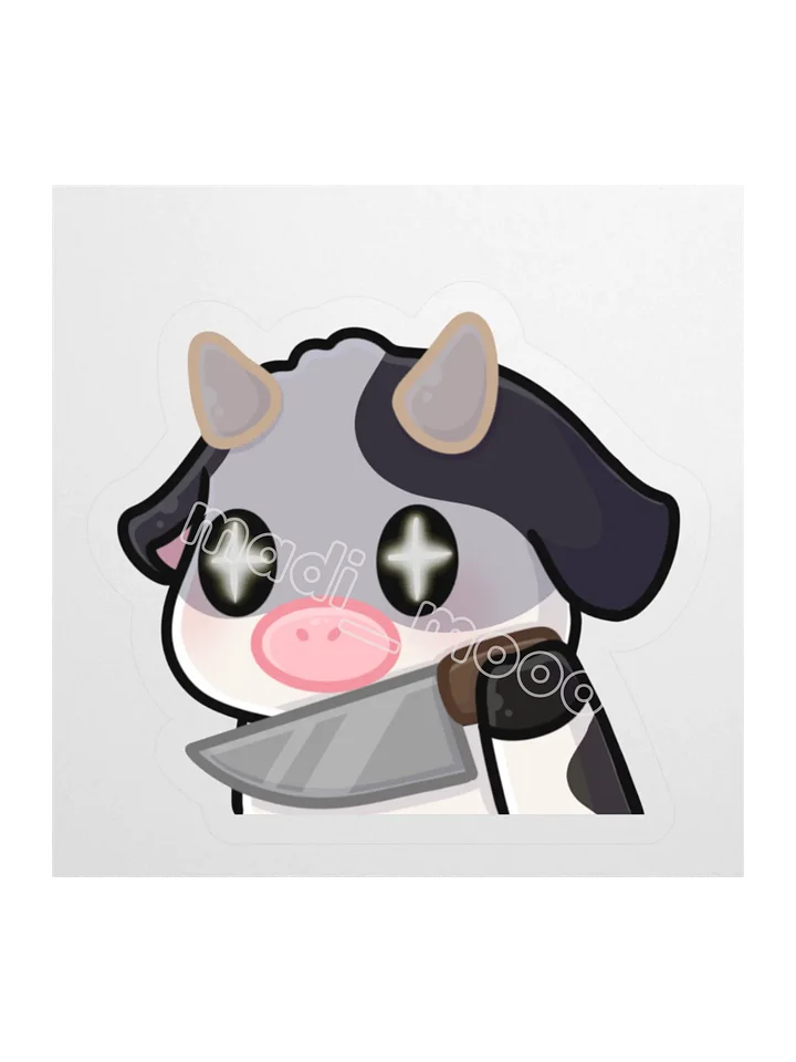 Stabby Cow Sticker product image (1)