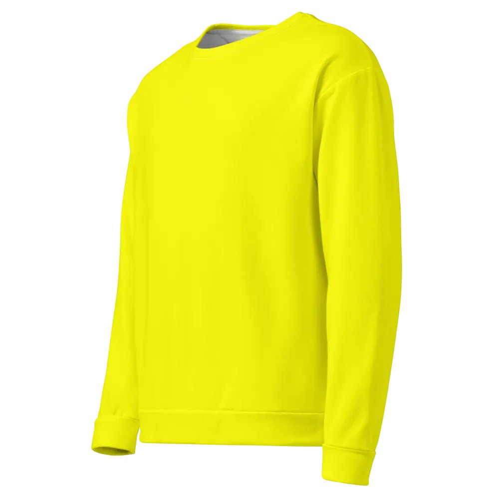 Plain Color Yellow Sweatshirt product image (7)