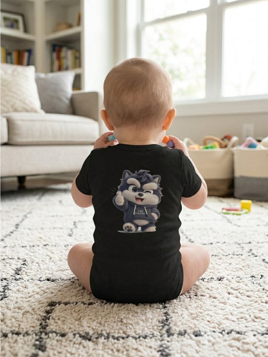 100% VIBE CODED Baby Bodysuit | AI Geek Spirit Collection | TOKI Edition product image (3)