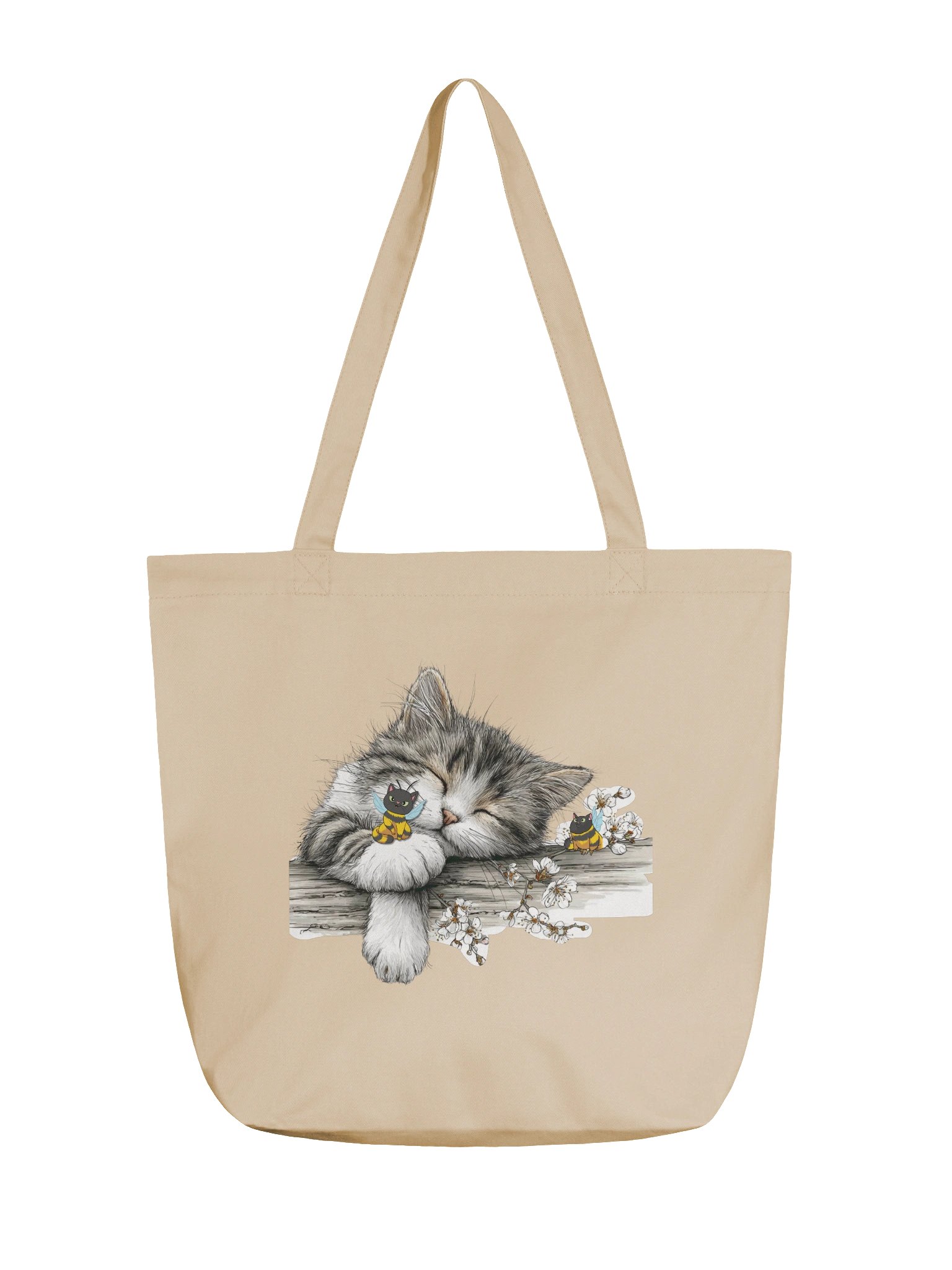 Sleeping Cat Tote Bag product image (1)