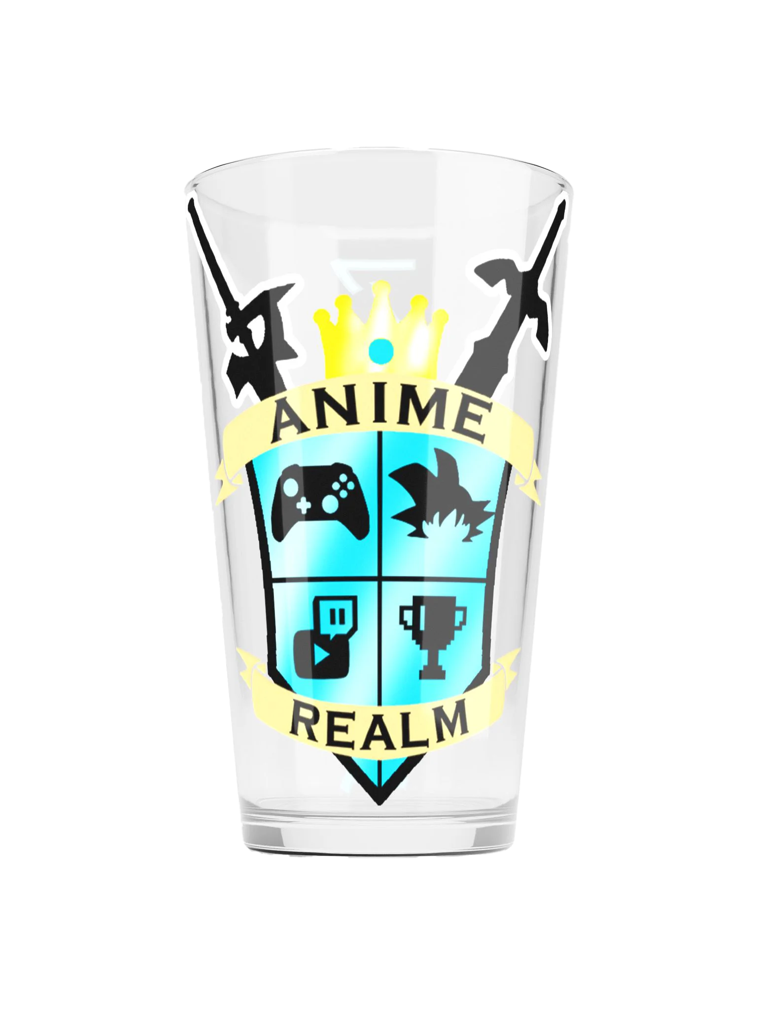 Anime Realm Crest Shaker Pint Glass product image (1)