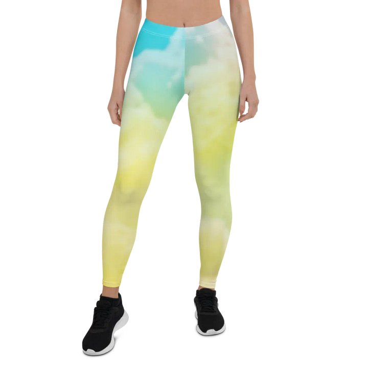 Blur cloud rainbow Design Legging - V8 product image (1)