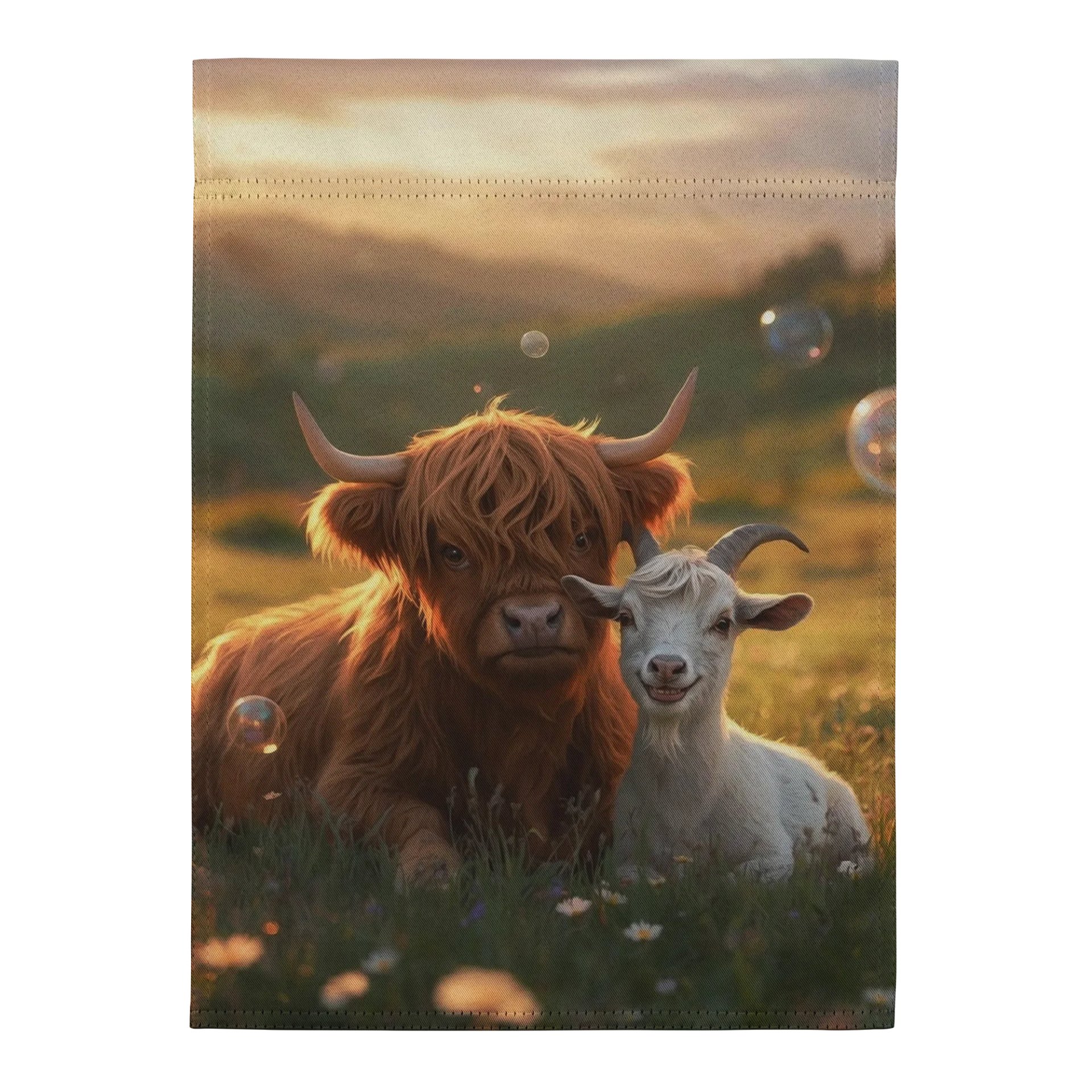 Highland Hugs and Giggles Farm Flag product image (2)