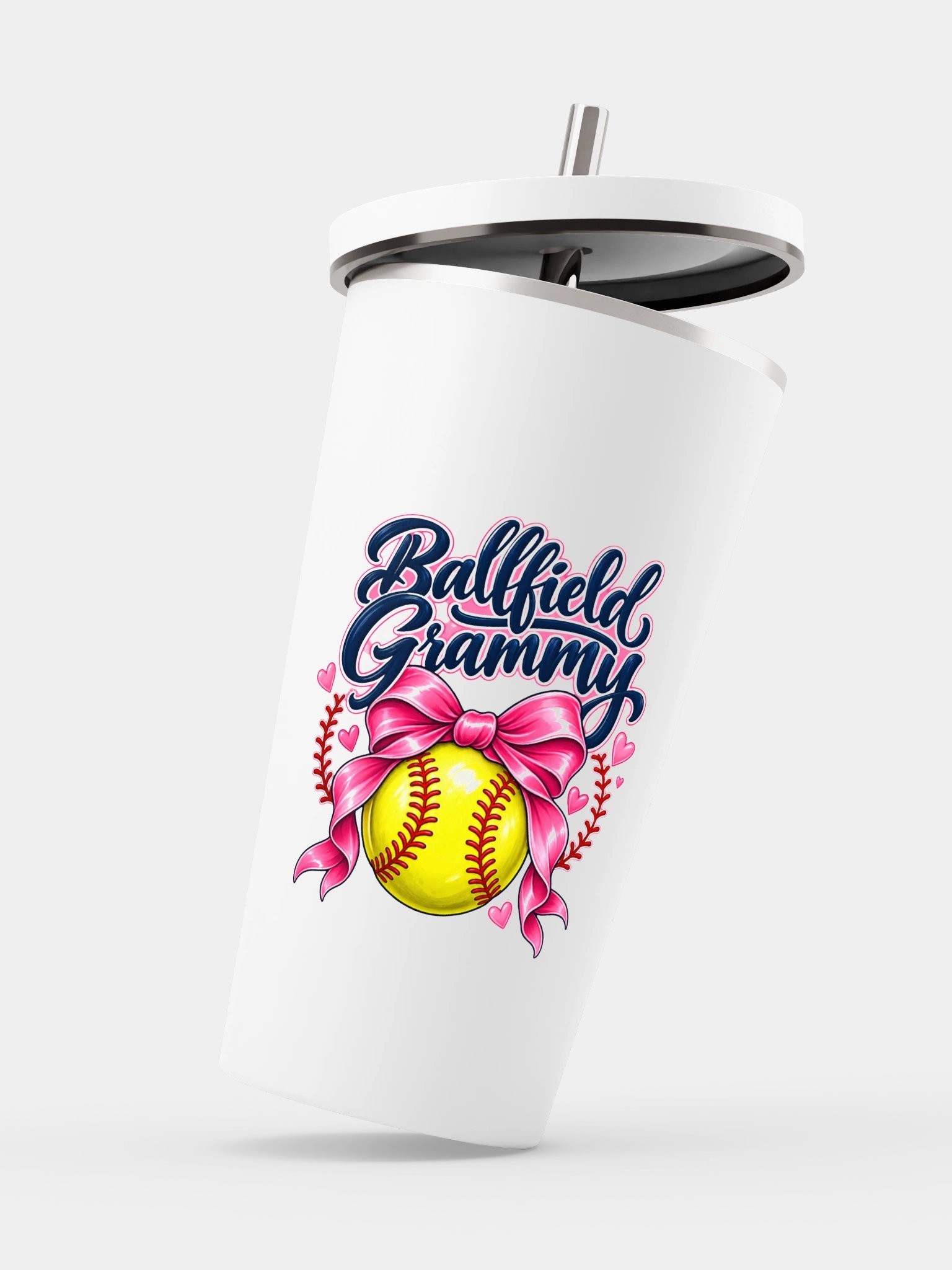 Ballfield Grammy Tumbler | Insulated Cup with Straw product image (4)