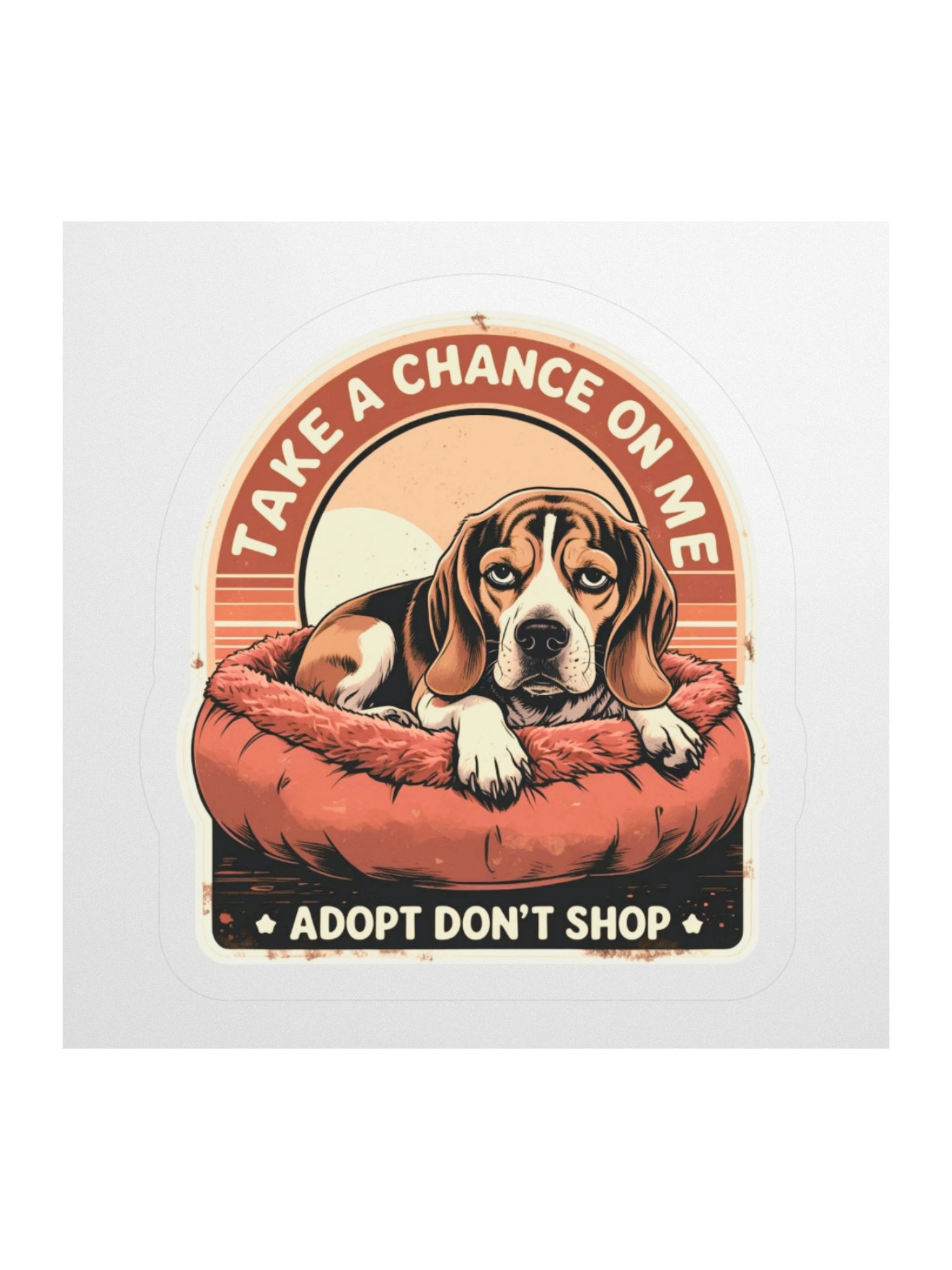 Adopt Don't Shop Dog Sticker product image (1)