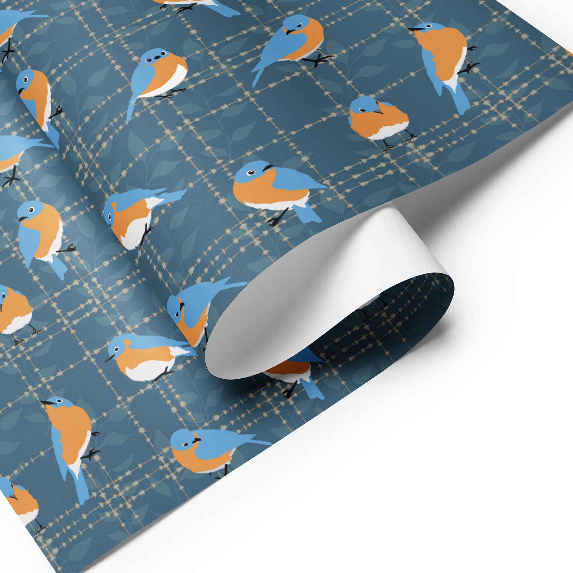 Bluebird Wrapping Paper Set 2 in Blue product image (8)