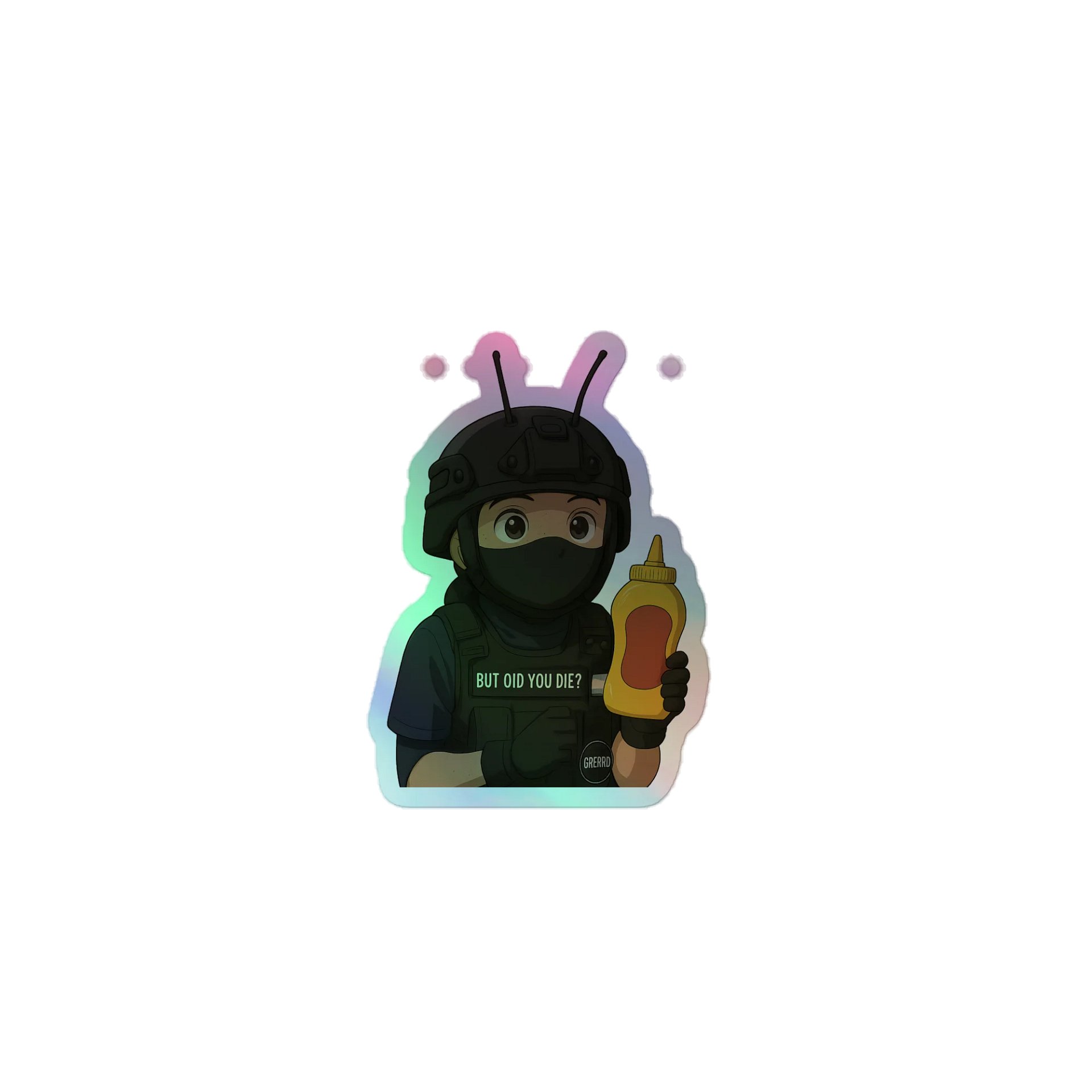 Condiment Kid - Mustard Roach- Sticker product image (1)