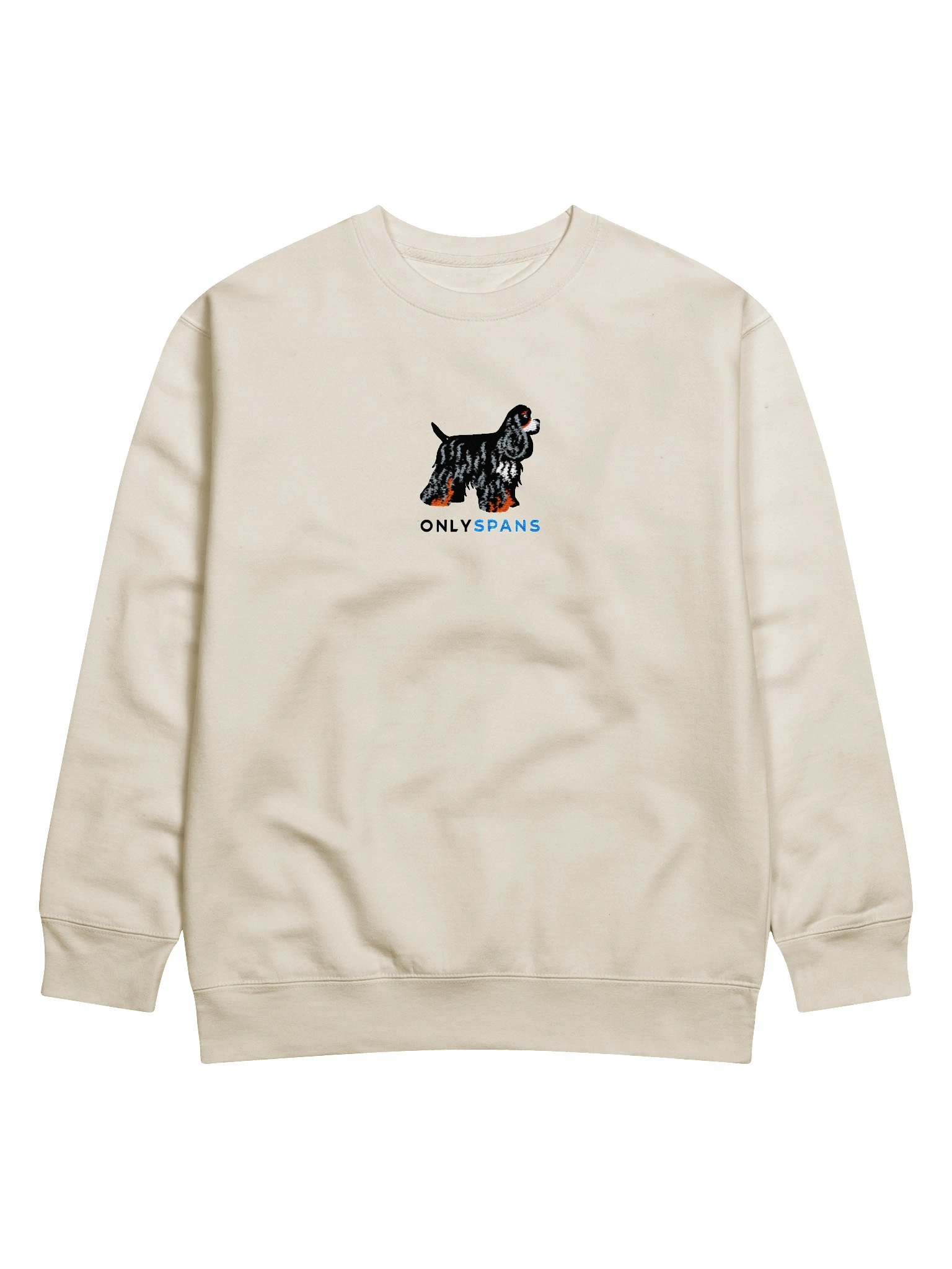 Only Spans Sweatshirt (Embroidered) of an American Cocker Spaniel(Tricolor) product image (71)